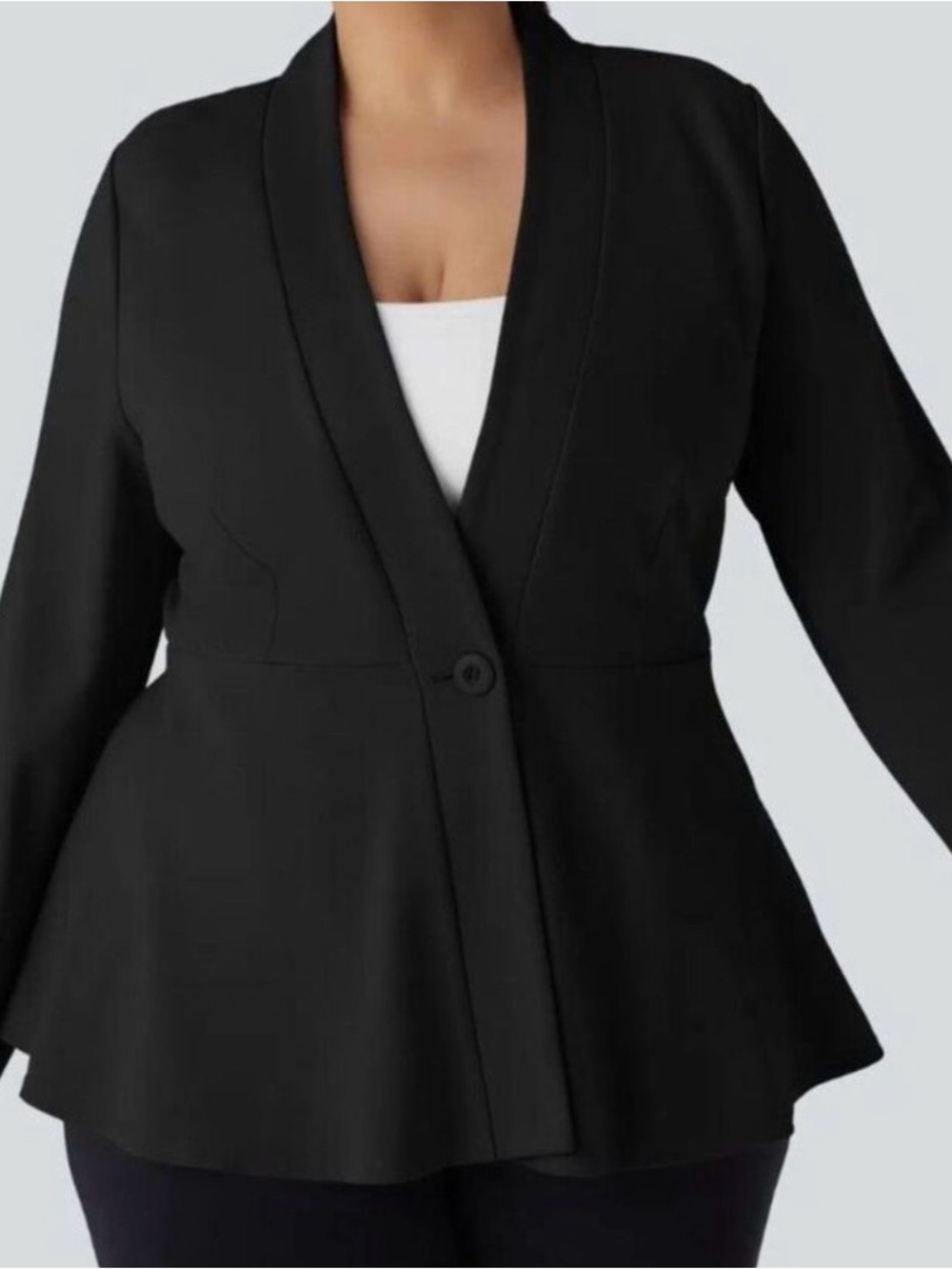 Halara Plus Size (2X & 3X) Long Sleeve 1 Button Blazer Jacket, NWT, $30